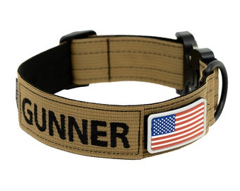Personalized 1.5&quot; Extreme Tactical Dog Collar with Durable Metal Buckle