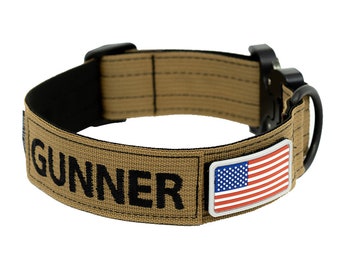 Personalized 1.5" Extreme Tactical Dog Collar with Durable Metal Buckle