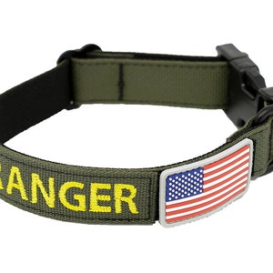 1&quot; Basic Personalized Tactical Dog Collar