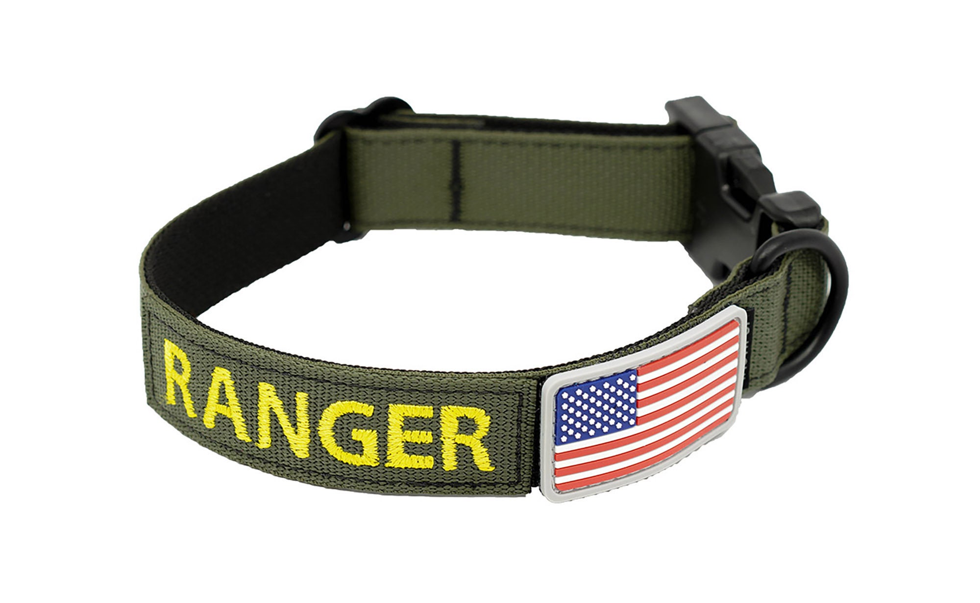 1" Basic Personalized Tactical Dog Collar Israel