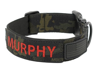 1.5&quot; Basic Personalized Tactical Dog Collar