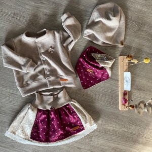 Komplettes Dirndl Set Rock, Halstuch und Stirnband, Jacke Tracht Bild 5