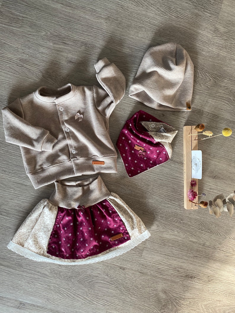 Komplettes Dirndl Set Rock, Halstuch und Stirnband, Jacke Tracht Bild 5