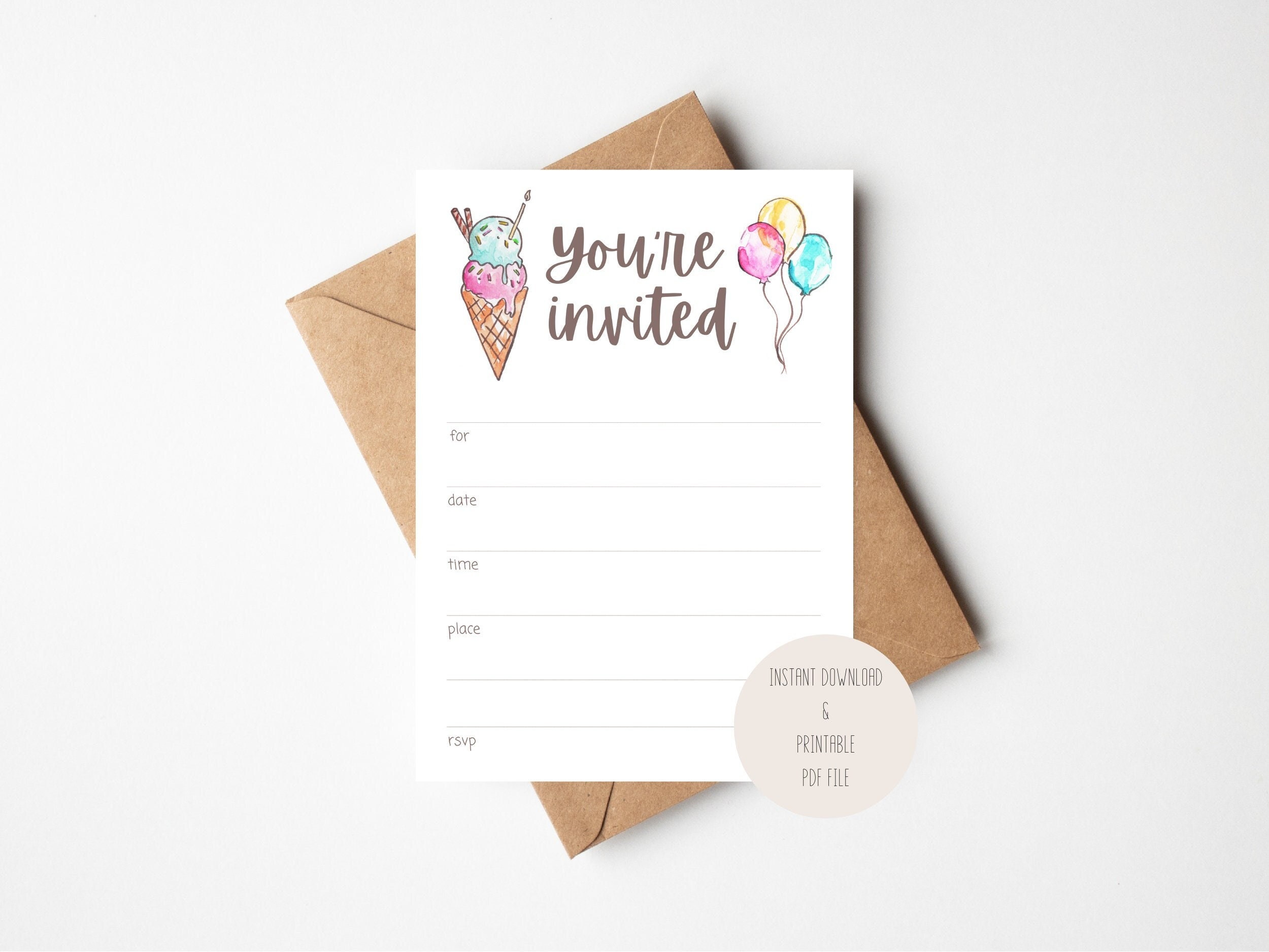 Blank Invitations - Etsy