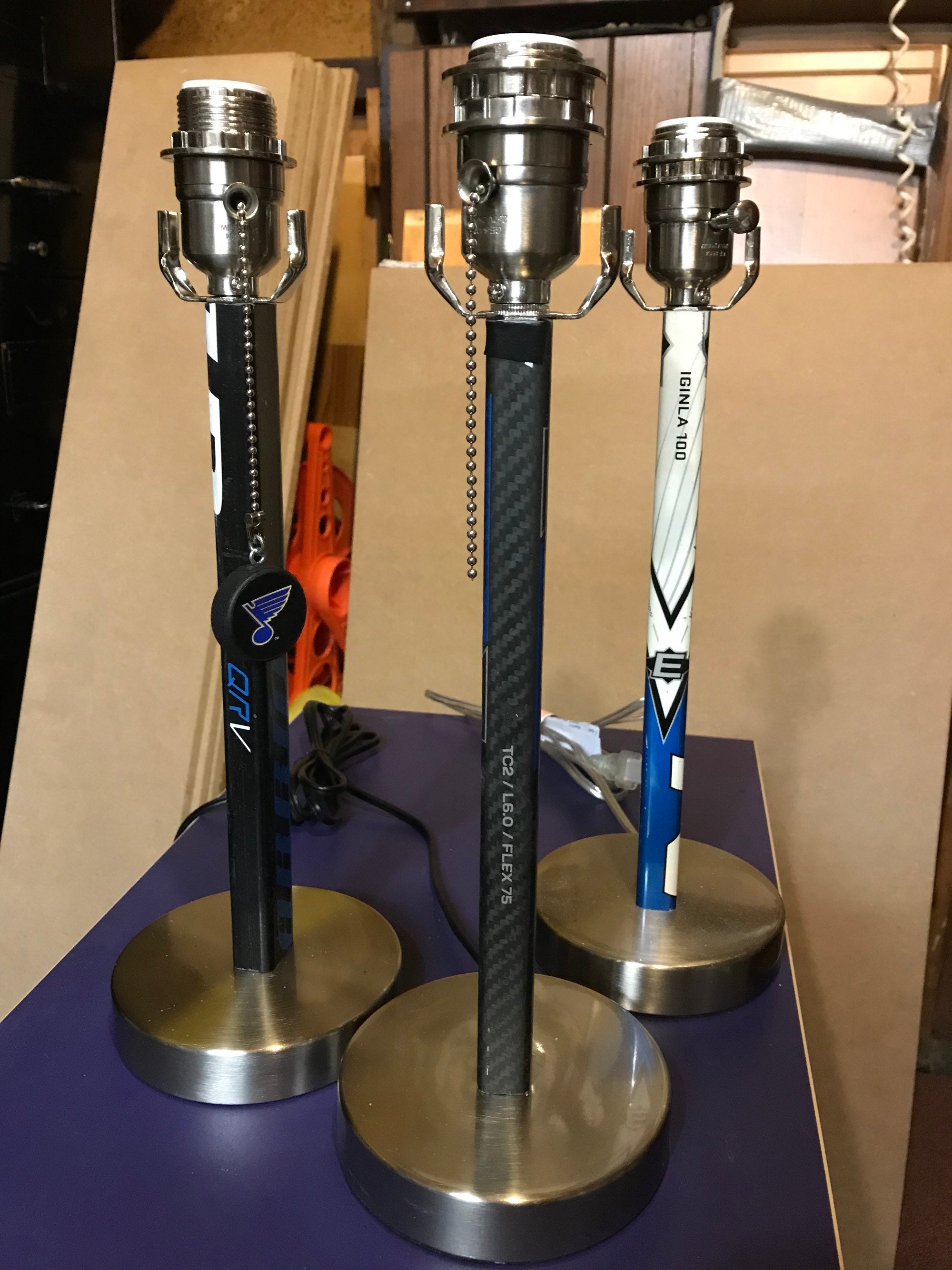 Hockey Stick Lamp Etsy