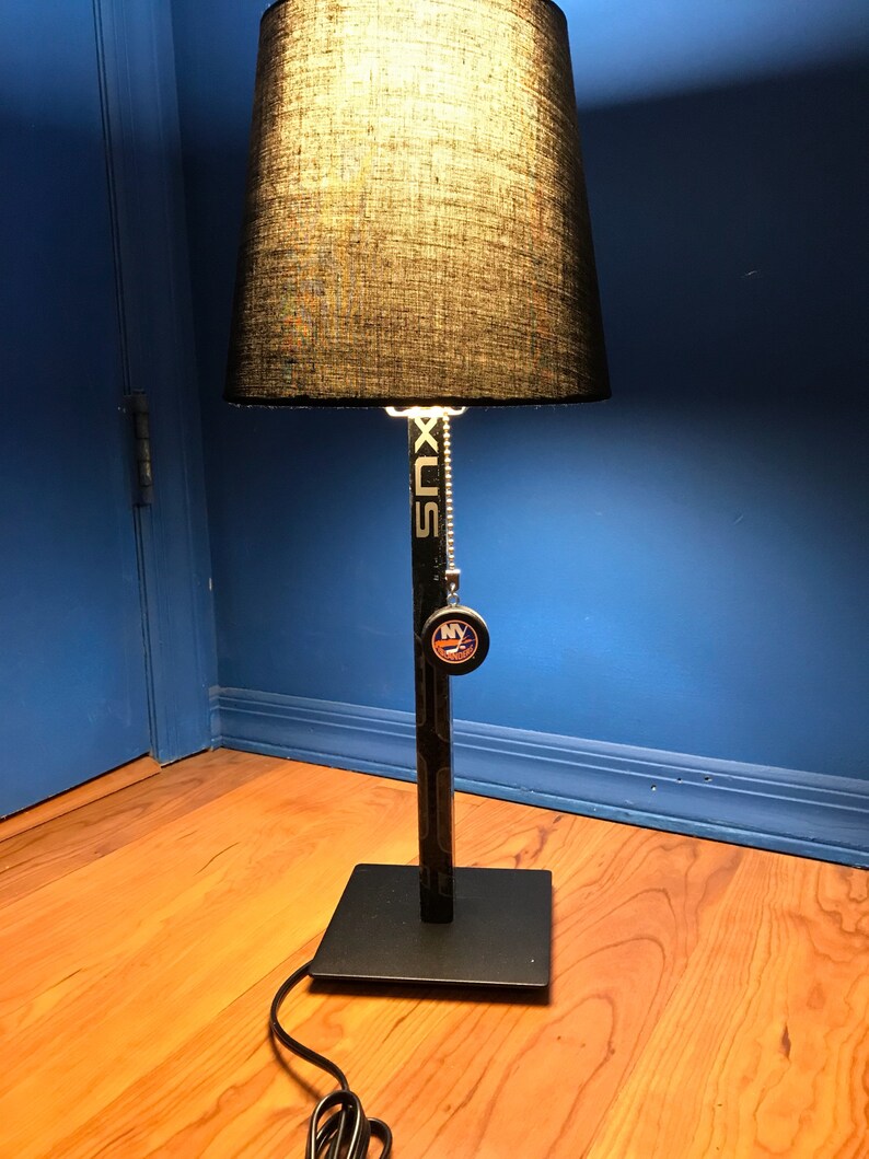 Hockey Stick Lamp Thin Black Base