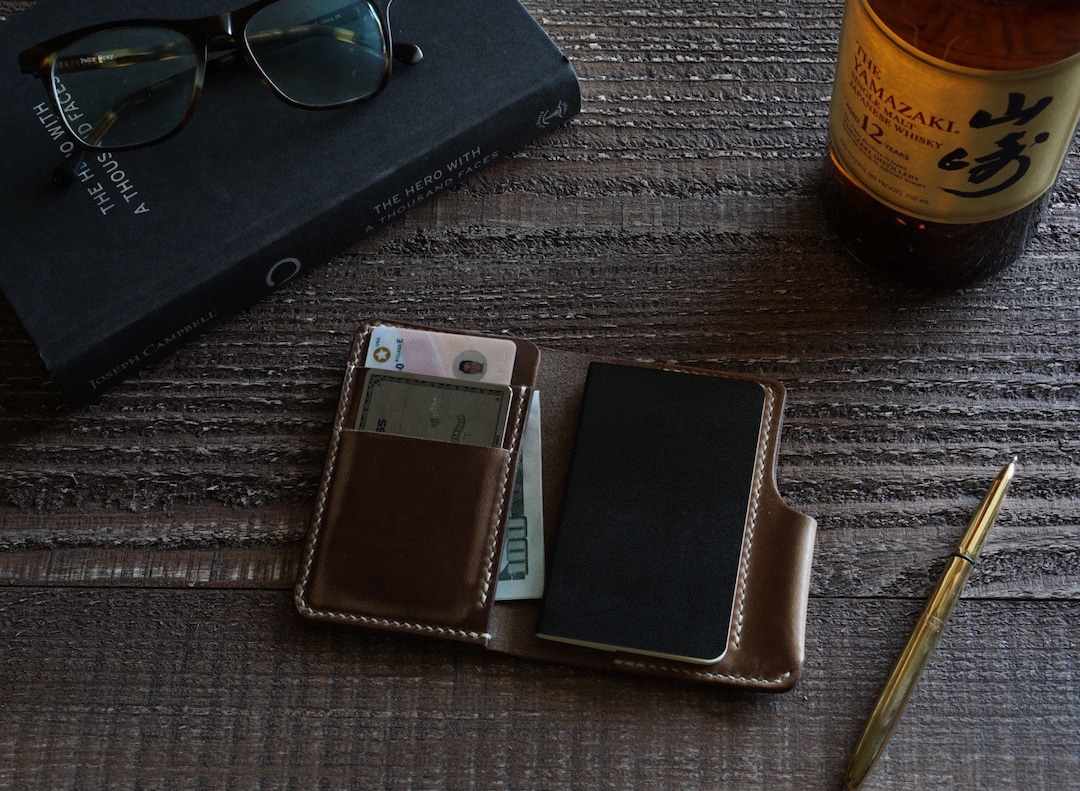 Horween Leather Notebook Wallet, Natural Chromexcel Moleskine Xs Volant ...