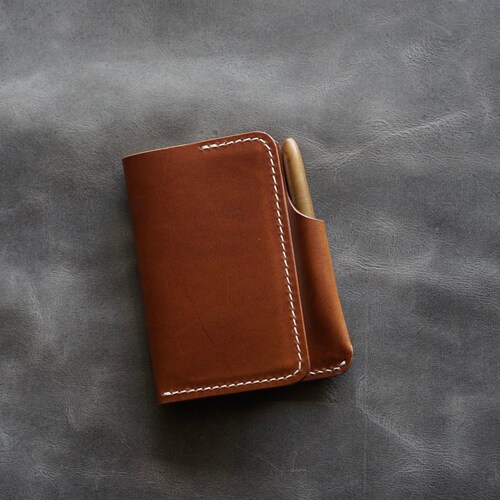 Italian Leather Notebook Wallet shops | Handmade Notebook Wallet | Moleskine Volant Journal Card Case