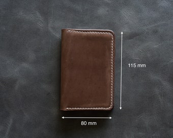 Horween Leather Men's Compact Wallet | Chromexcel Leather Card