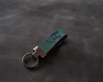 Leather keychain , Horween Shell Cordovan  keychain