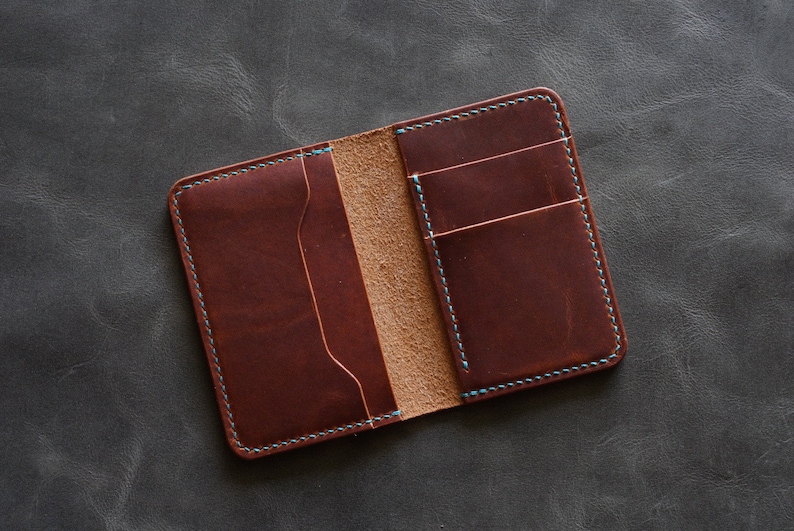 Horween Leather Men's Compact Wallet | Dublin Leather Card Holder ...