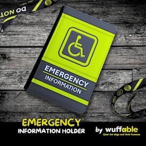 Dispatcher Notfallinformationshalter | Medizinischer Ausweishalter | Versicherung Dokumente | Liste der Medikamente | Taschenorganizer