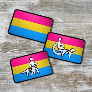 Pan Pride Patch: LGBTQIA+ Hook Patch (10 x 6 cm)