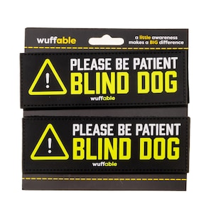 Blind Dog - PVC Awareness Tactical Patch | 6" x 2" Set of Two (2) Patches