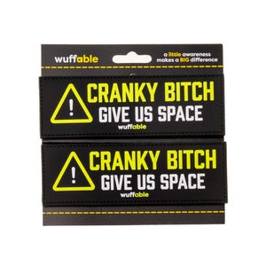 Cranky Bitch - PVC Awareness Tactical Patch | 6" x 2" Set of Two (2) Patches