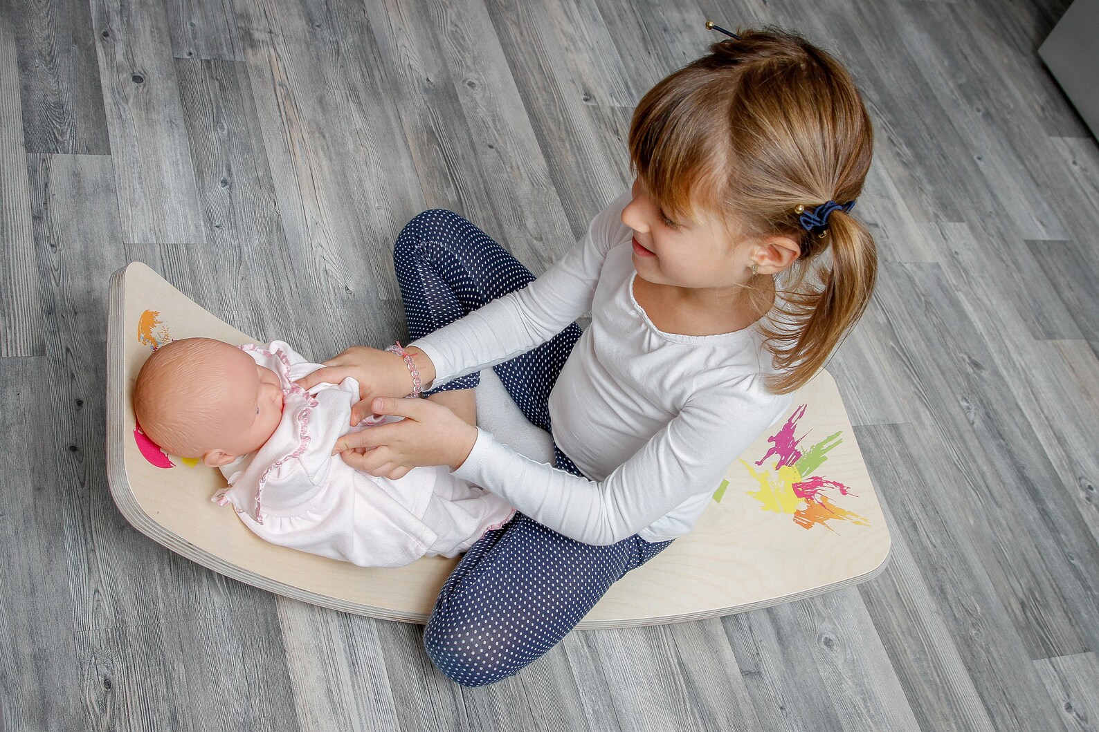 Rocker Board Balance Board Waldorf Board Montessori Toys Etsy