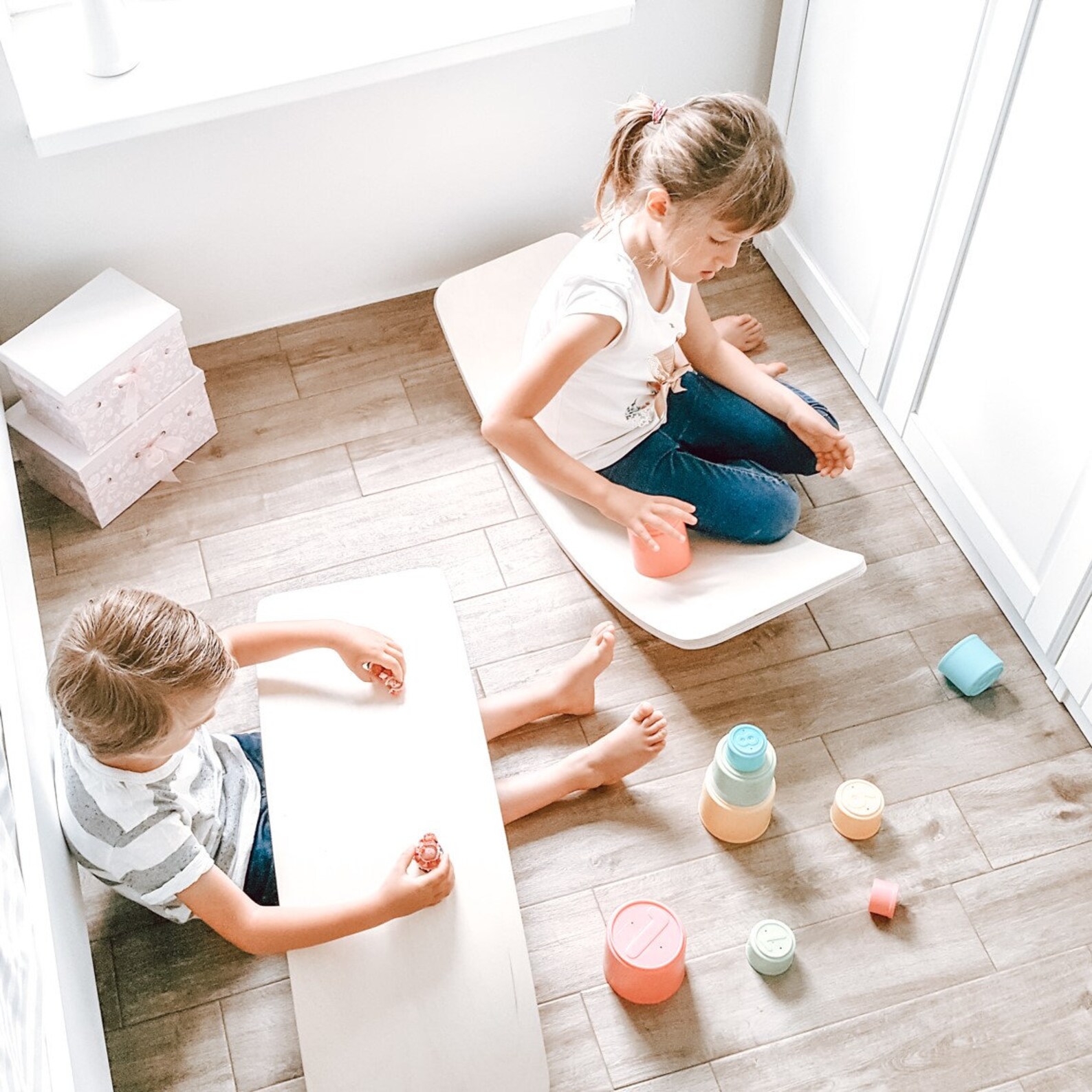 Rocker Board Balance Board Waldorf Board Montessori Toys Etsy