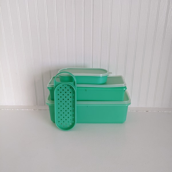 Vintage Tupperware Bread Box Etsy
