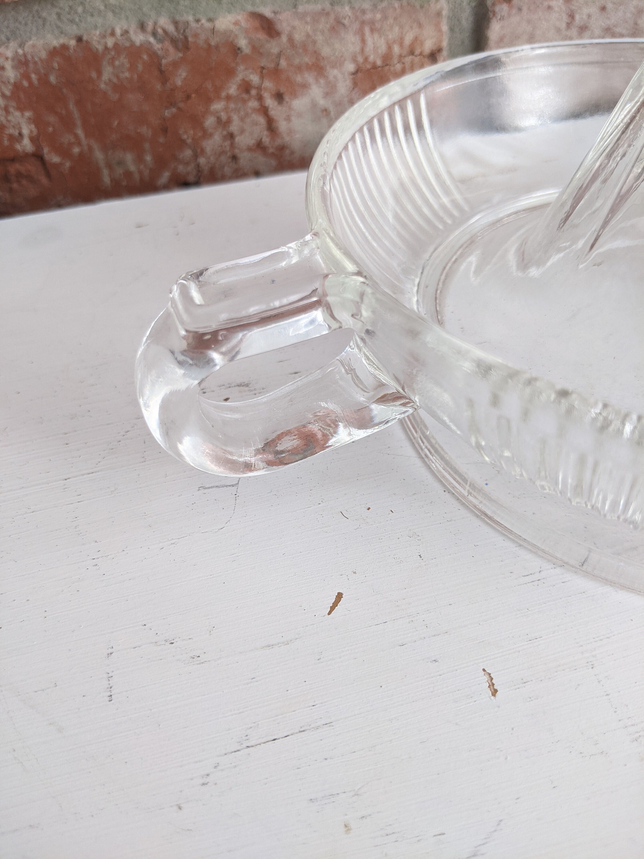 Vintage, Glass Lemon Juicer With Handle and Spout Etsy