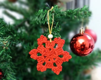 Handmade Crochet Snowflakes Christmas Ornaments for Christmas Tree Home Decor for Gifts