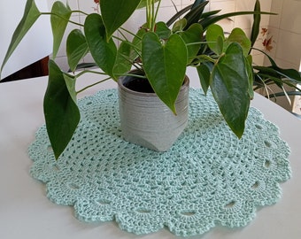 Handmade crochet centerpiece for table decor Napperon crochet nursery Wall art for party