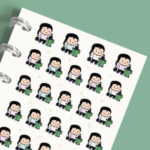 Trash Day Huis klusjes planner stickers, gooi vuilnis stickers voor tijdschriften, scrapbooking, kalender, notitieboekjes, planning, journaling
