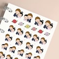 Hug Couple  Planner Stickers, Stickers for Journals, DIY Scrapbooking, Memory Planning, Calendar, Notebooks, Planning and Journaling