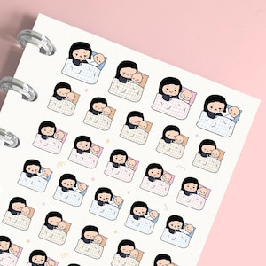 Mama und Baby Planner Sticker, Niedliche Aufkleber für Journale, DIY Scrapbooking, Erinnerungsplanung, Kalender, Notizbücher, Planung und Journaling