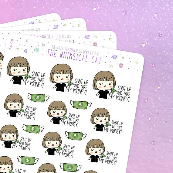 Shut Up And Take My Money Stickers Money Stickers Shopping Etsy Shut Up And Take My Money Stickers Money Stickers Shopping Etsy