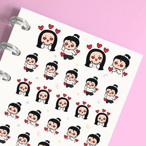 Adesivi Lovestruck Planner, adesivi Mood In Love per diari, scrapbooking, pianificazione dei ricordi, calendario, quaderni, pianificazione e diario