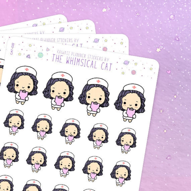 Kawaii Nurse Planner Stickers Nurse Stickers Medical Etsy