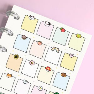 Memo, Notepad Planner Stickers, Stickers for Journals, DIY Scrapbooking, Memory Planning, Calendar, Notebooks, Planning and Journaling