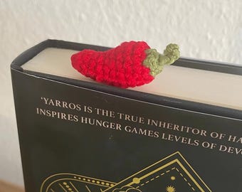 Chilli Pepper Bookmark/keyring Crochet pattern | BookTok lovers