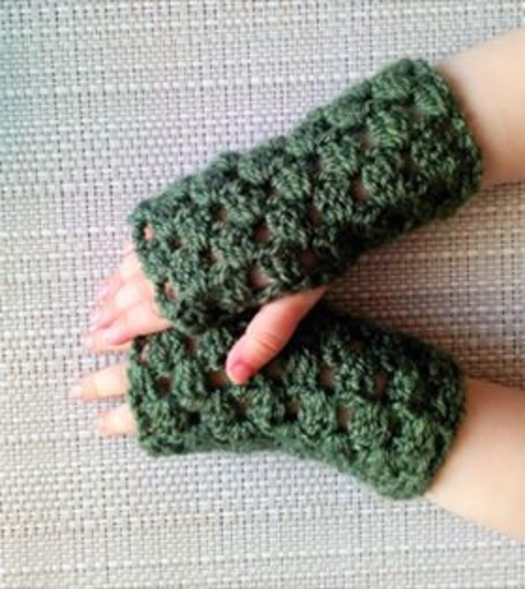 Children's Fingerless Gloves Pattern Ages 16 Years Etsy