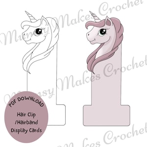 Hair clip / Scrunchie Display Cards, Crochet Display cards, Digital download, PDF ready to print display card inserts.