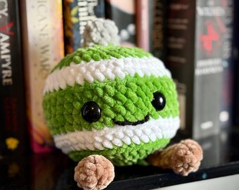 Crochet Christmas Bauble PDF Pattern - Chenille Plushie Ornament