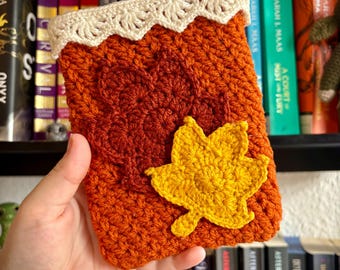 Falling Leaves Crochet Kindle Sleeve