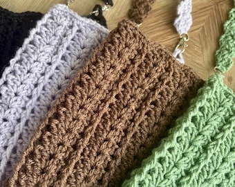 Crochet Book Sleeve with detachable strap | Bookish gifts | Booktok Bag