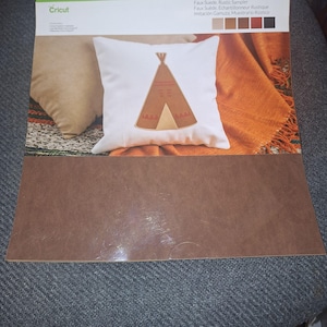 Cricut Faux Suede 5-12x12 Inch Sheets DIY Craft Material Home Decor Fabric