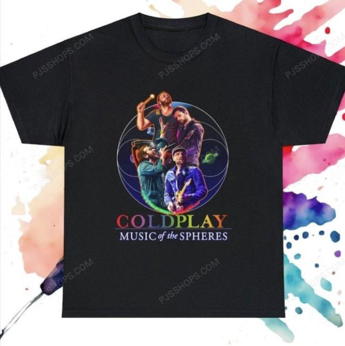 Coldplay-T-shirt Music Of The Spheres Tour 2025 Cadeau voor fans