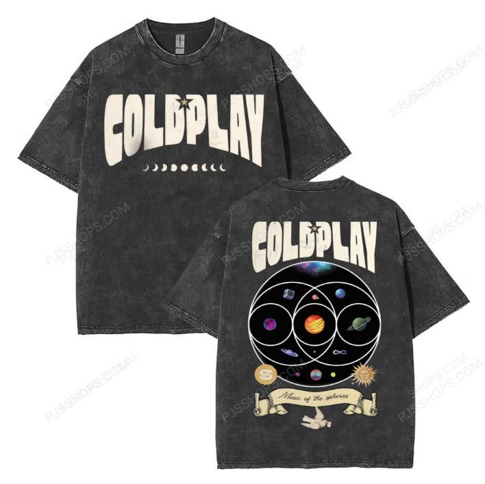 Coldplay Music of the Spheres Tour Shirt, offizielles Band Graphic Tee