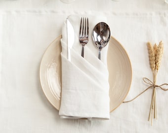 Soft Linen Napkins. Rustic Table Decor. Cloth Napkins set. Wedding napkins.