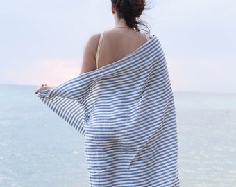 Linen beach towel. Linen beach sheet. Huckaback towel. Soft sauna towel. Linen bath towel. Absorbent, quick-to-dry.
