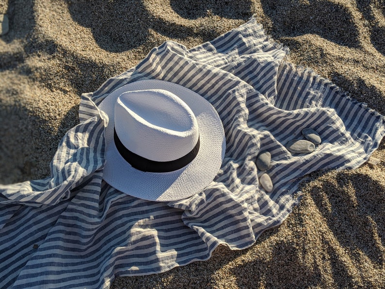 Linen Beach Towel. Linen Beach Sheet. Huckaback Towel. Soft Etsy