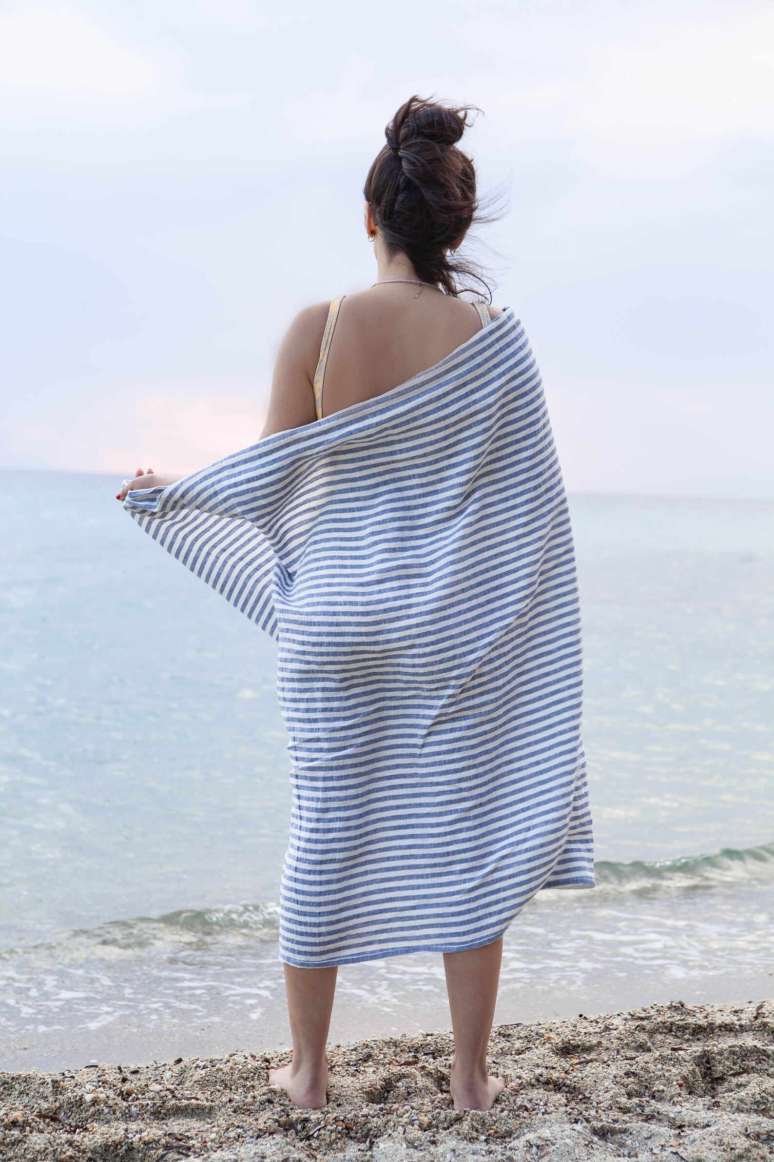 Linen Beach Towel. Linen Beach Sheet. Huckaback Towel. Soft Etsy