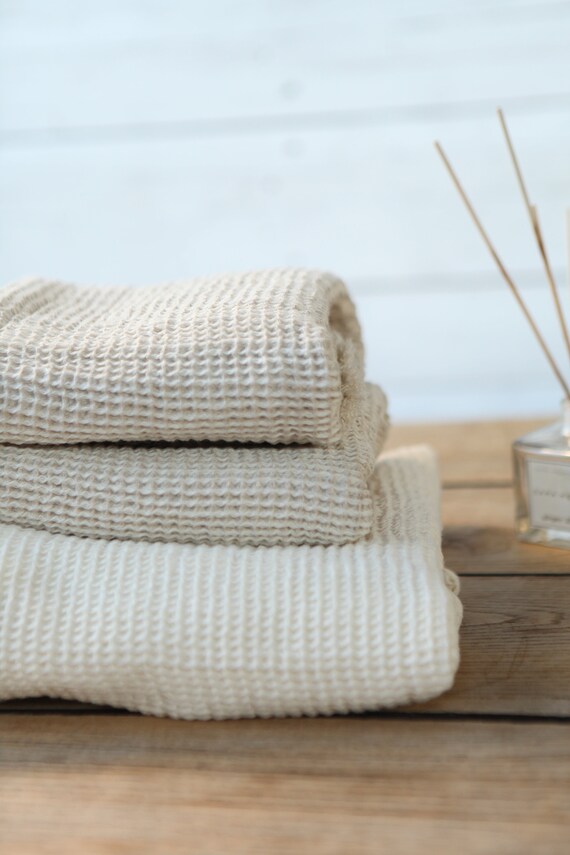 Organic Cotton Waffle Bath Towel