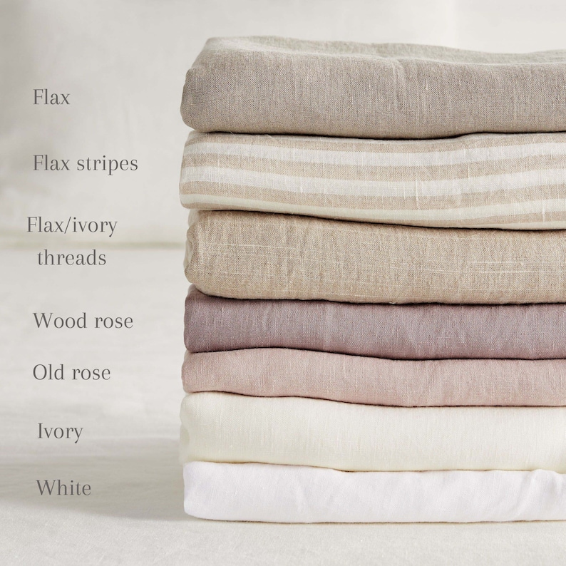 Linen Samples. Linen fabric samples. 21 colors available. Linen fabric swatches. image 2