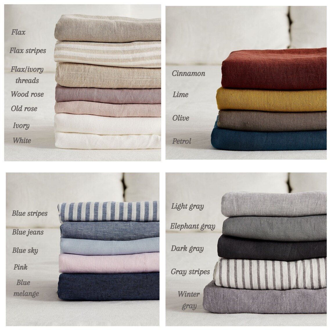 Linen Napkins Bulk. Wedding Cloth Napkins Soft Linen Table Etsy