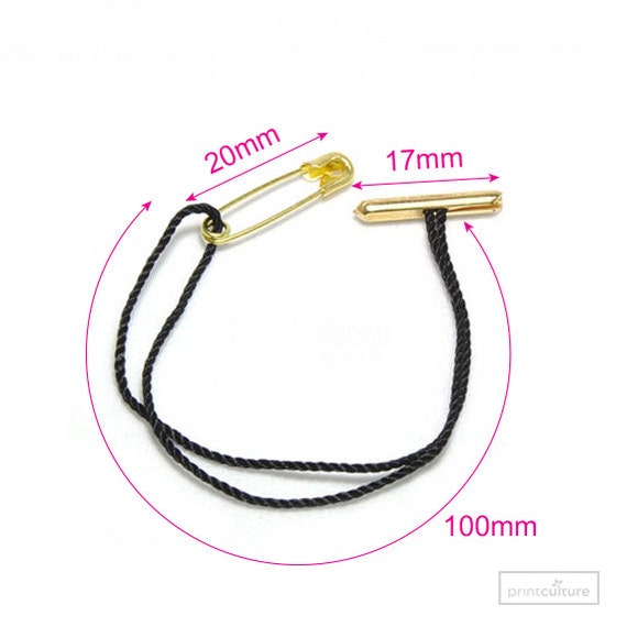 500 Pcs Nylon Tag Strings Tag String With Metal Safety Pin