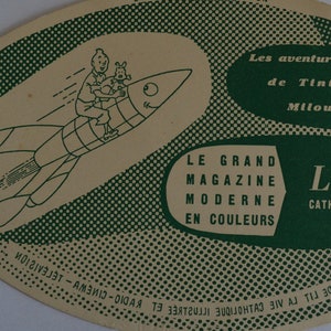 Tintin and Snowy collector's blotter